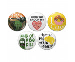 Punny Food Pinback Buttons